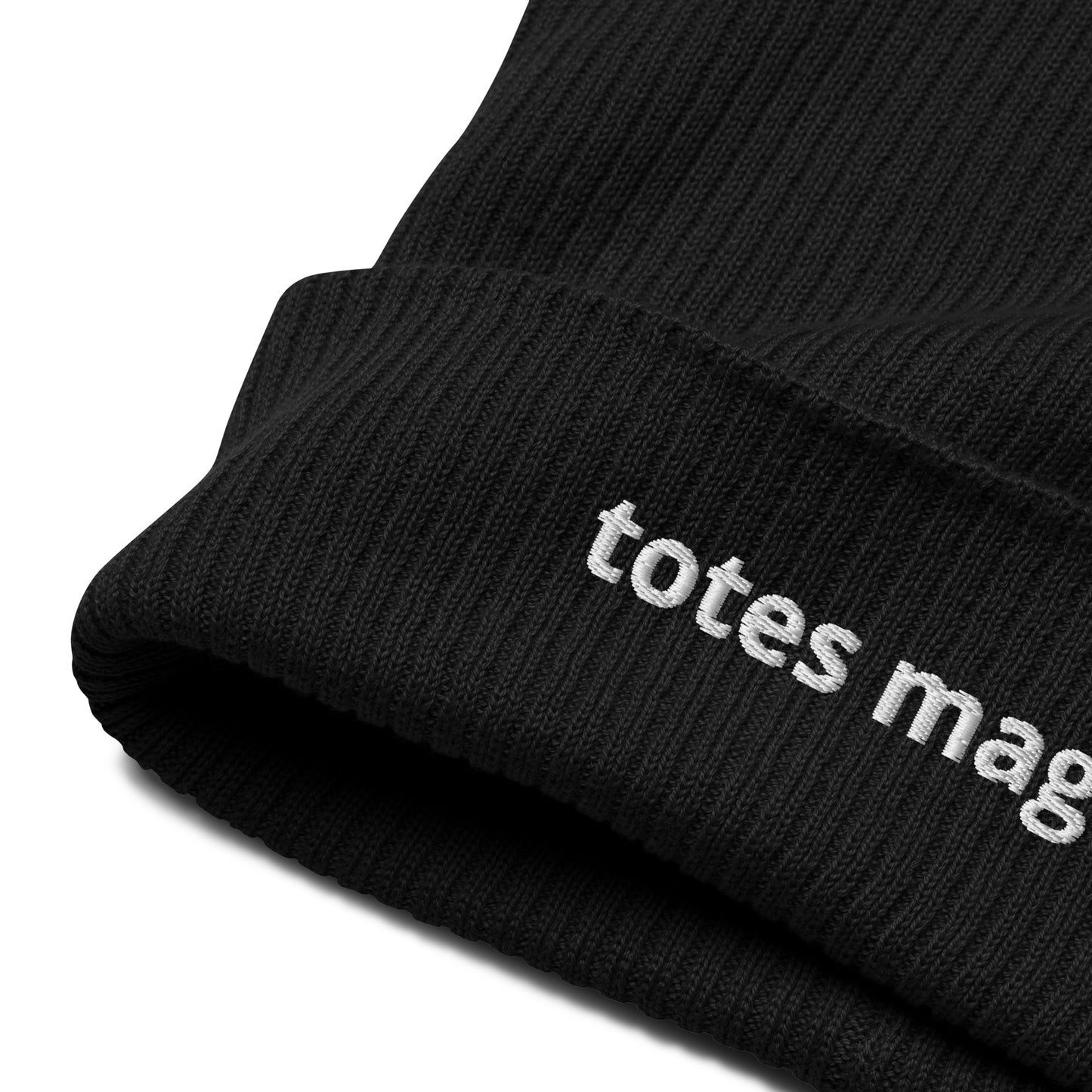 totes magotes organic ribbed beanie