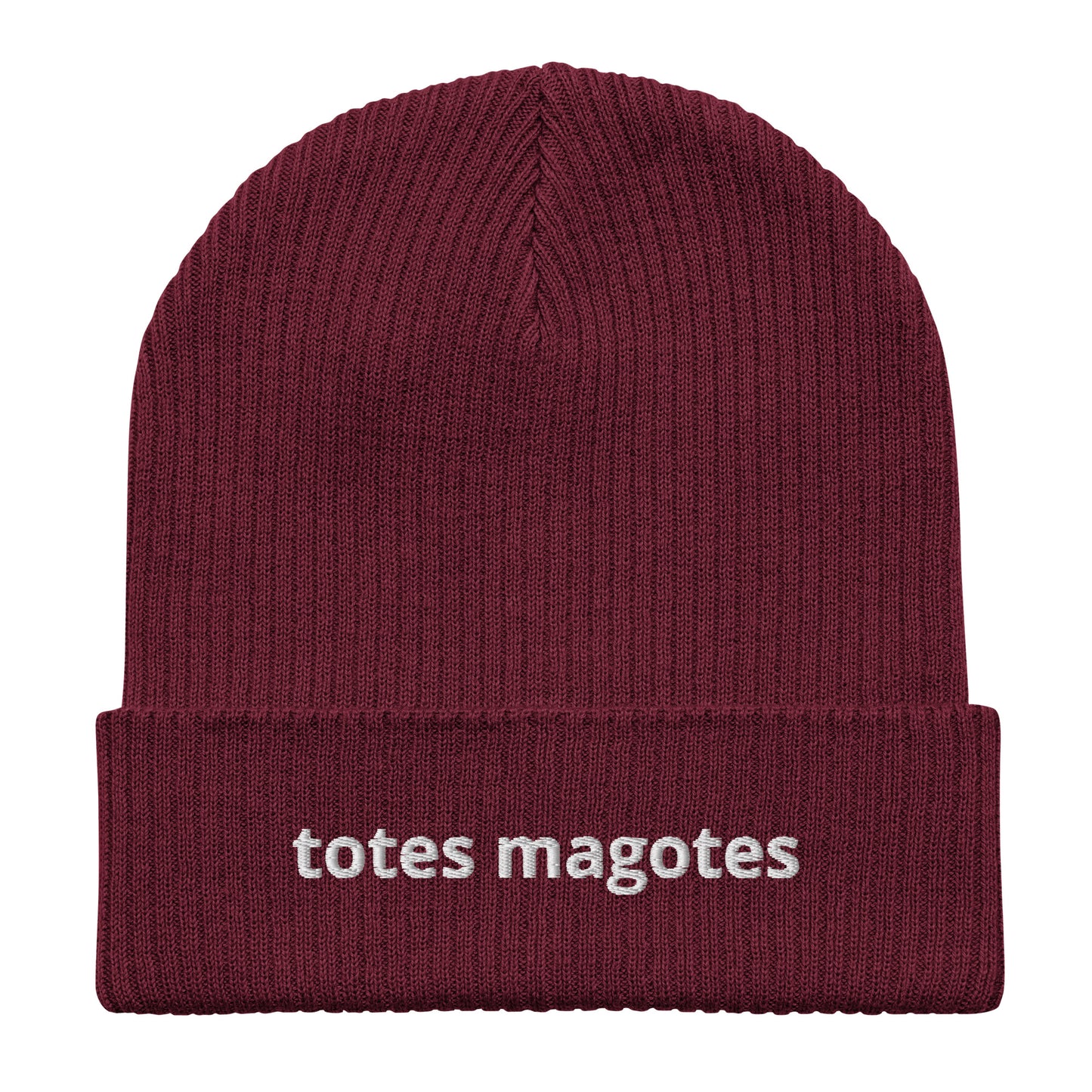 totes magotes organic ribbed beanie
