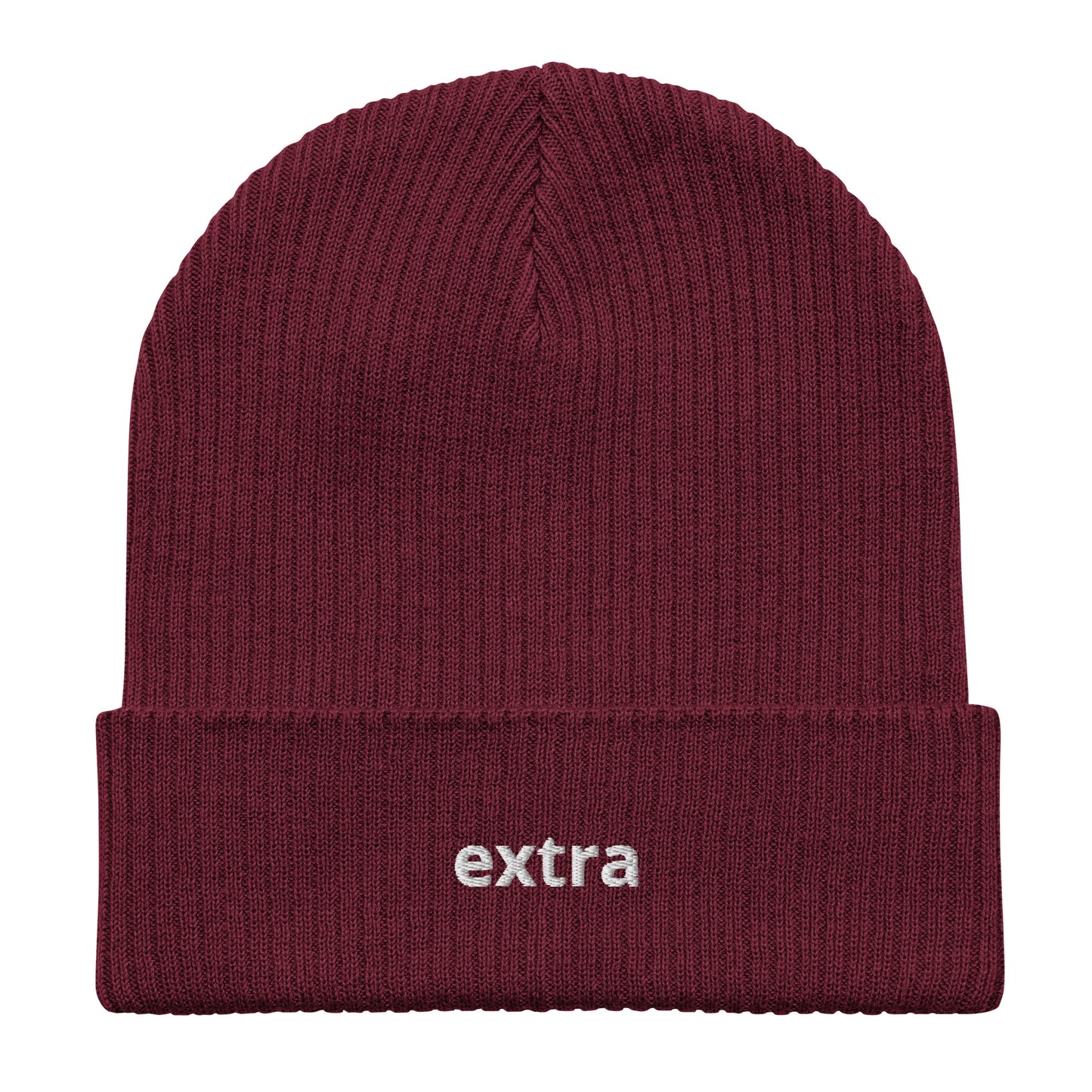 extra organic ribbed beanie