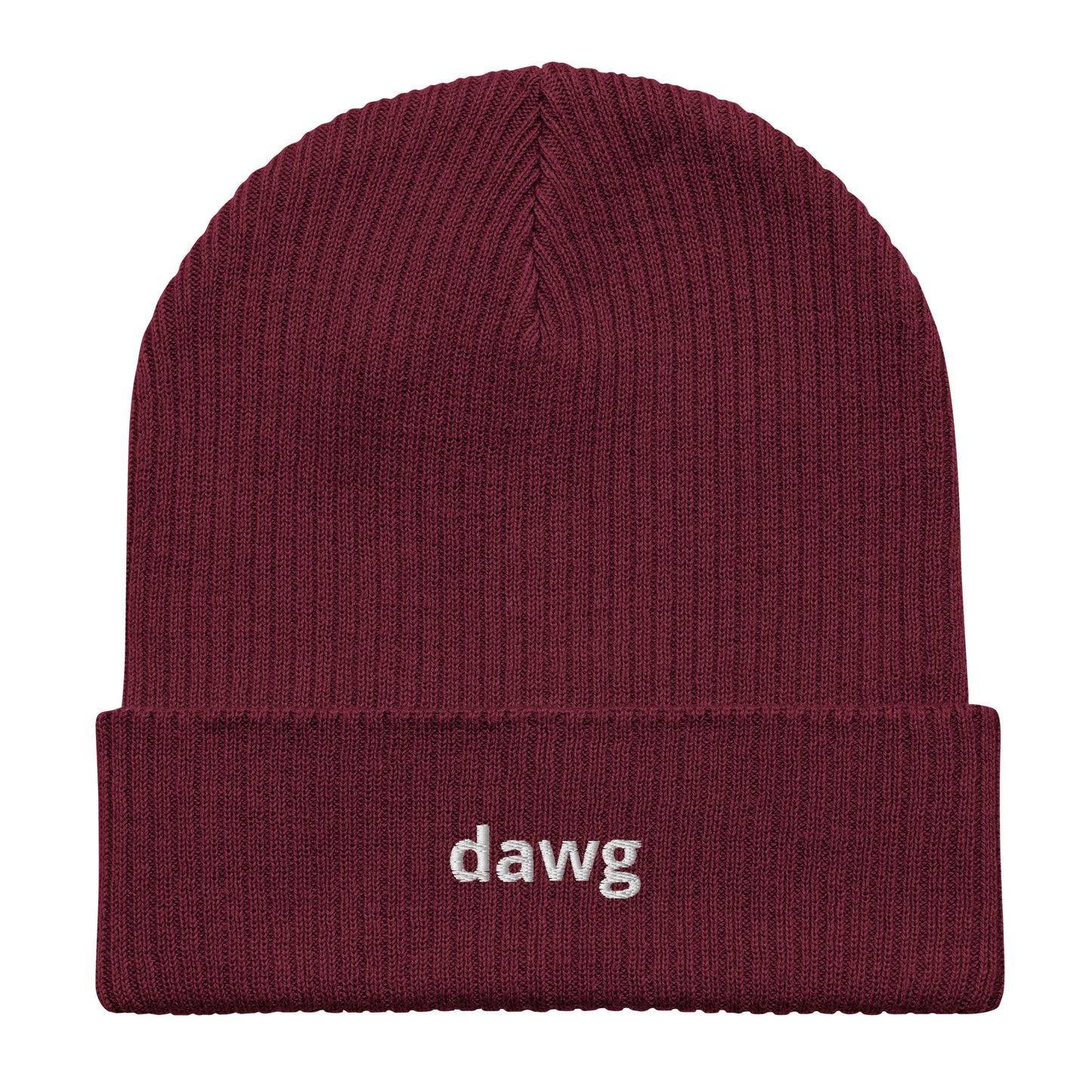 dawg organic ribbed beanie
