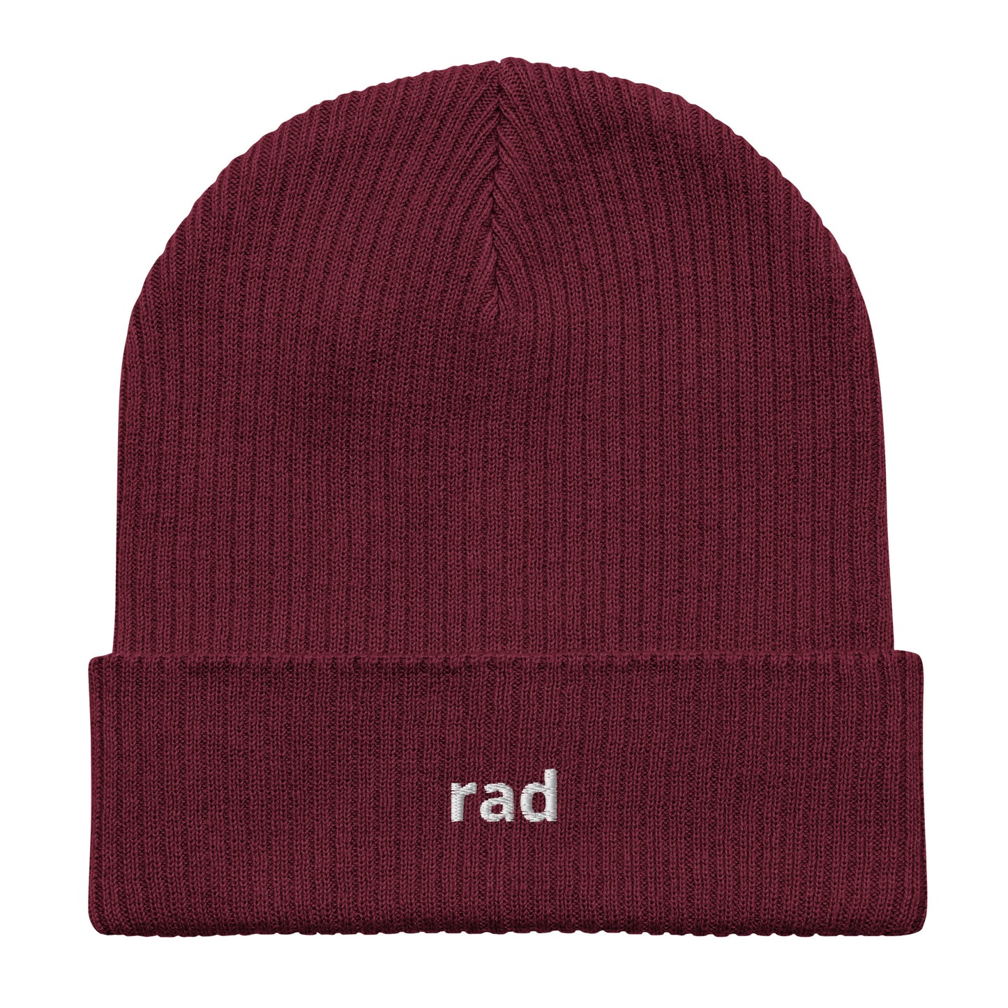 rad organic ribbed beanie