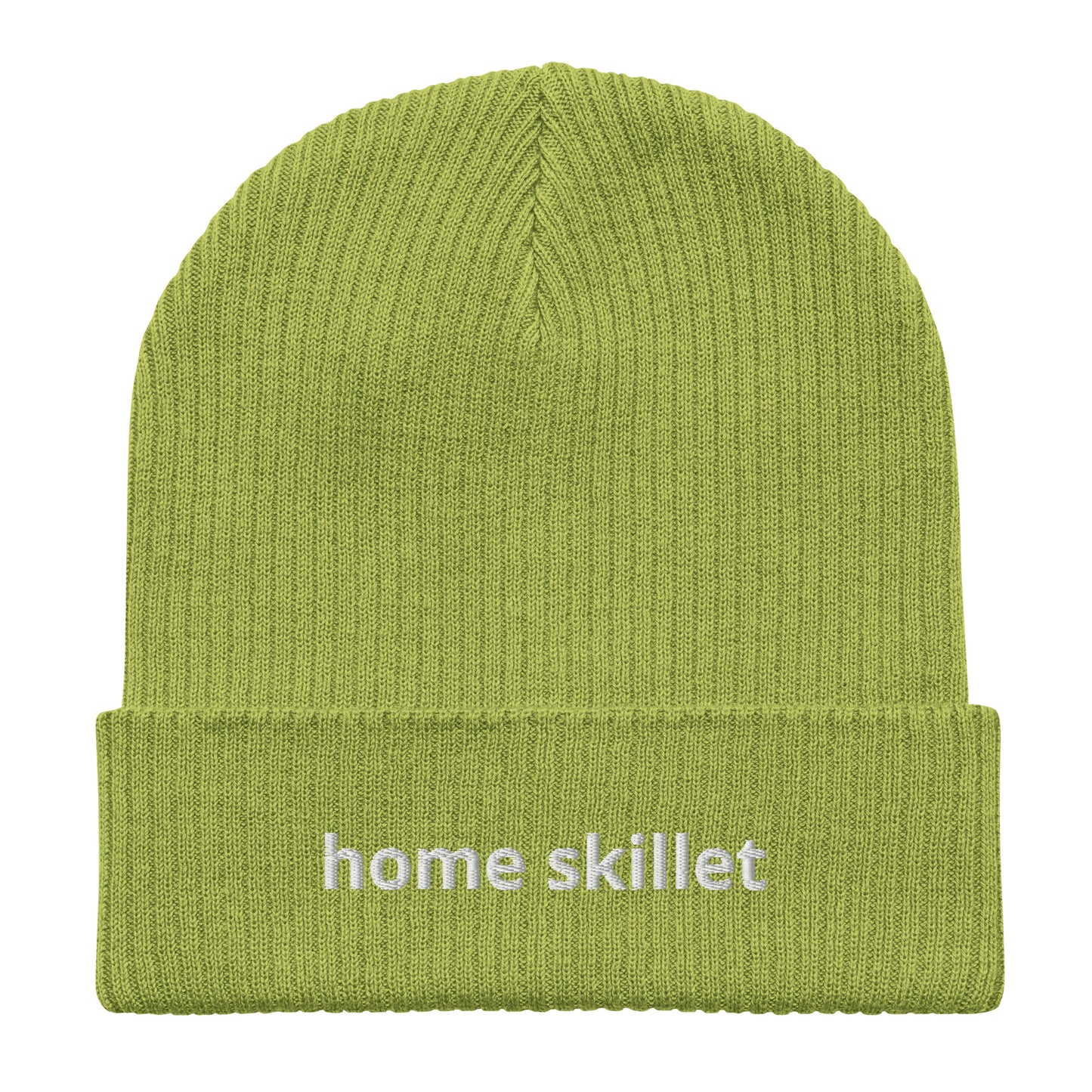 home skillet organic ribbed beanie
