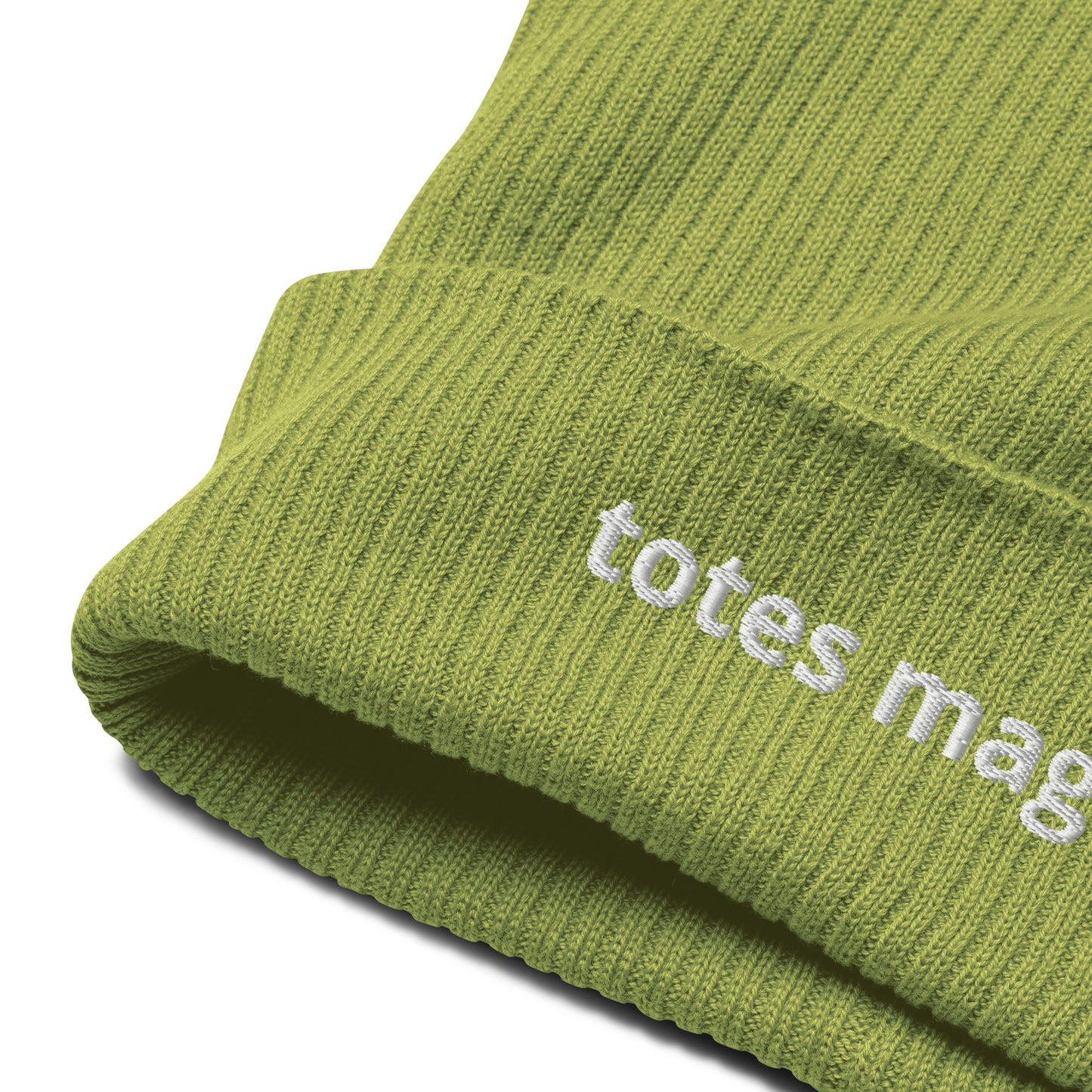 totes magotes organic ribbed beanie