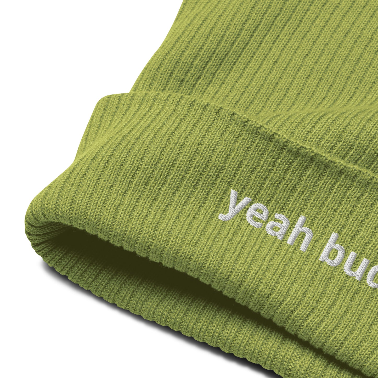 yeah buddy organic ribbed beanie
