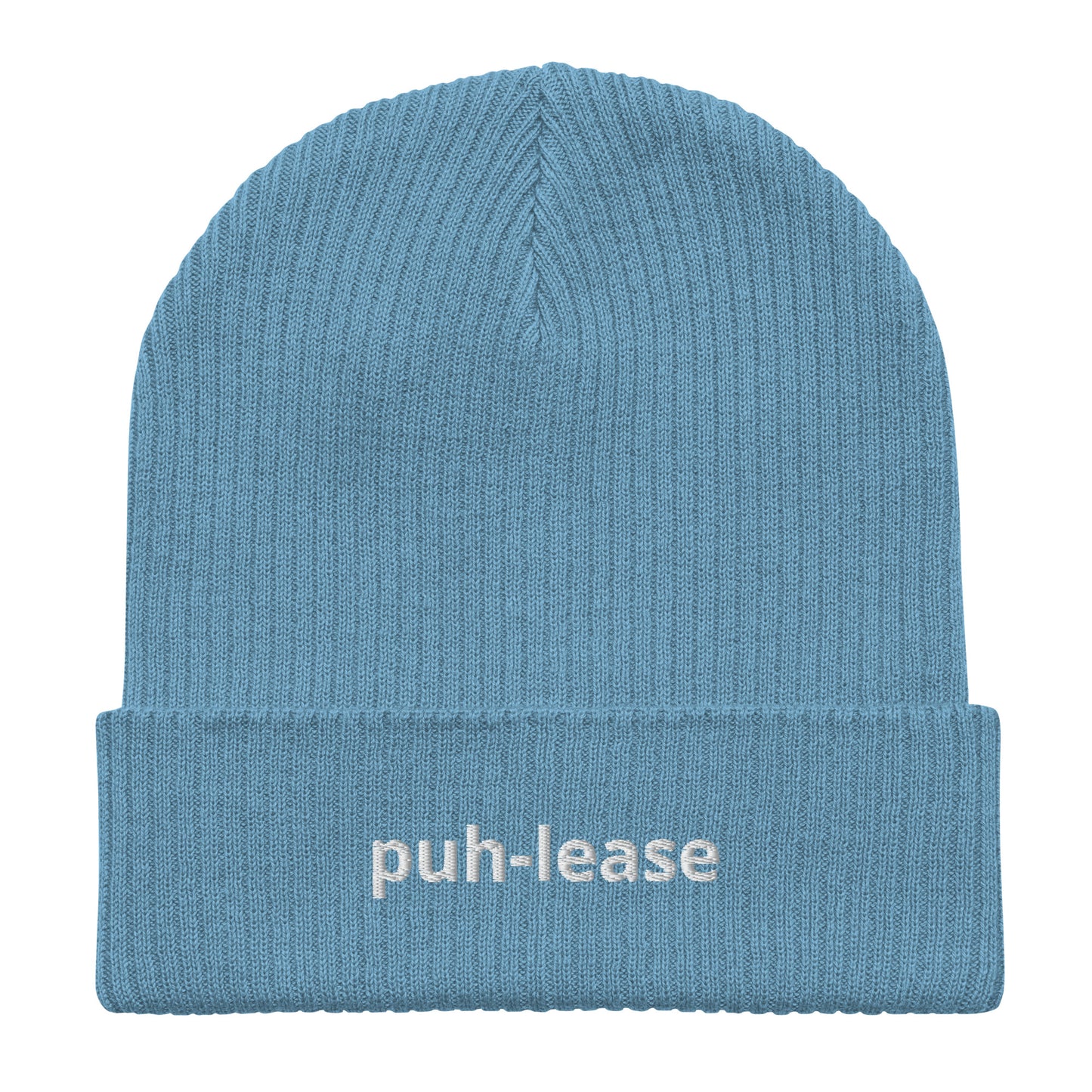 puh-lease organic ribbed beanie