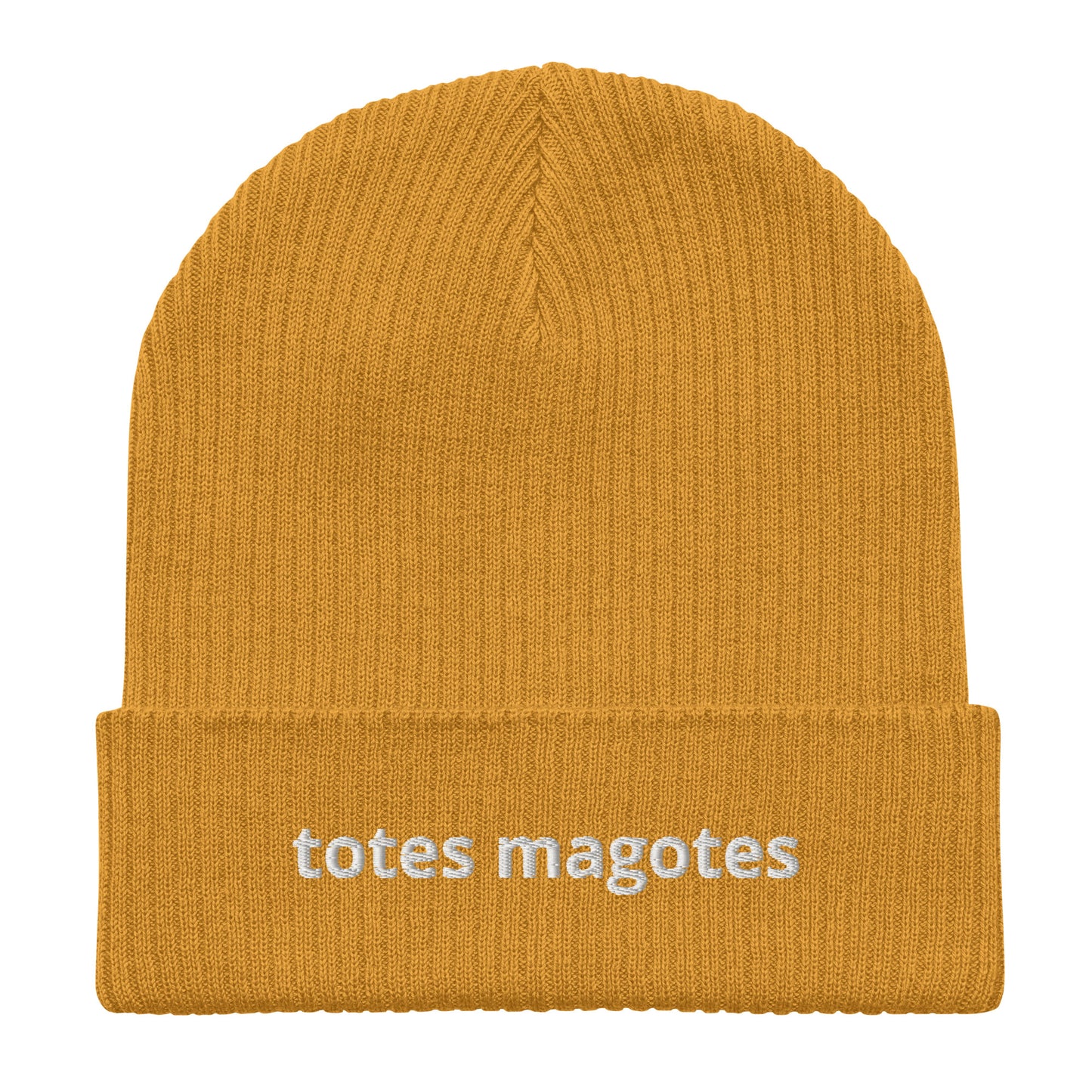 totes magotes organic ribbed beanie
