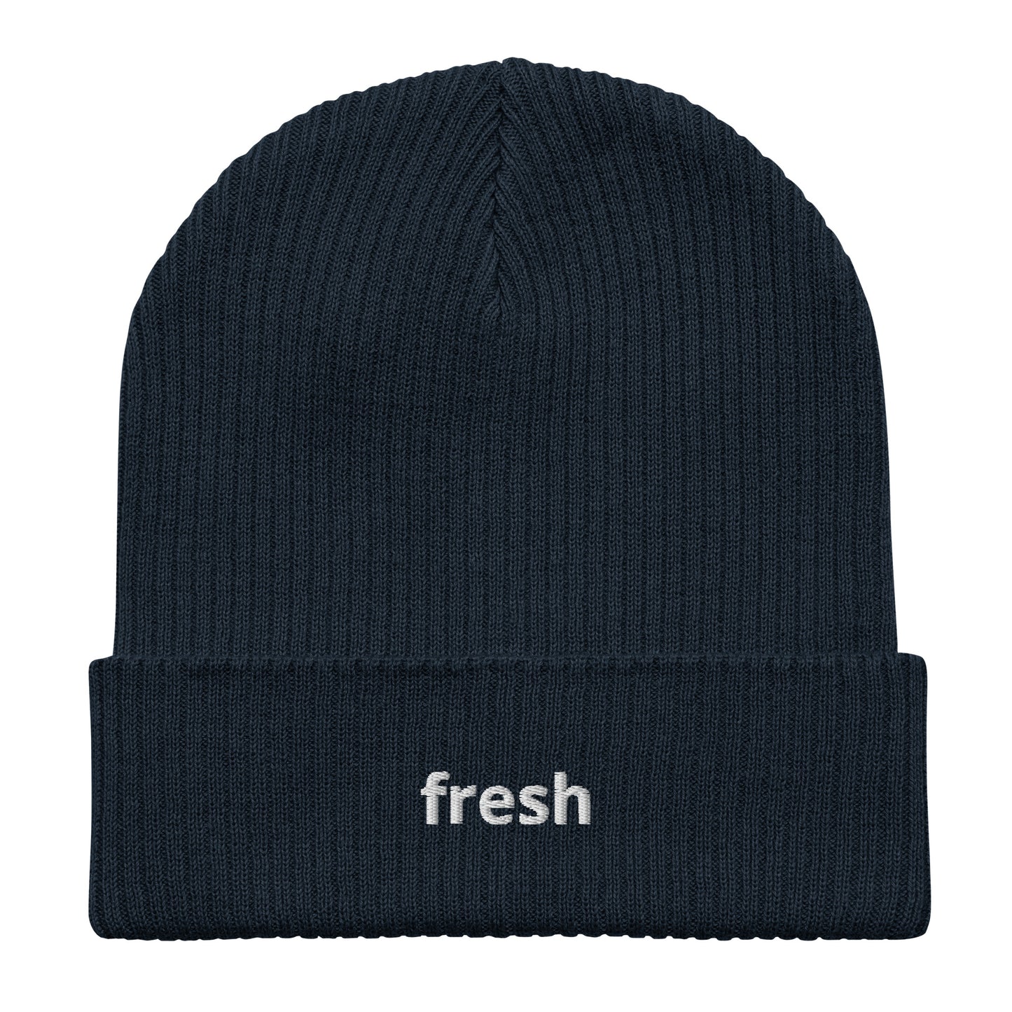 fresh organic ribbed beanie