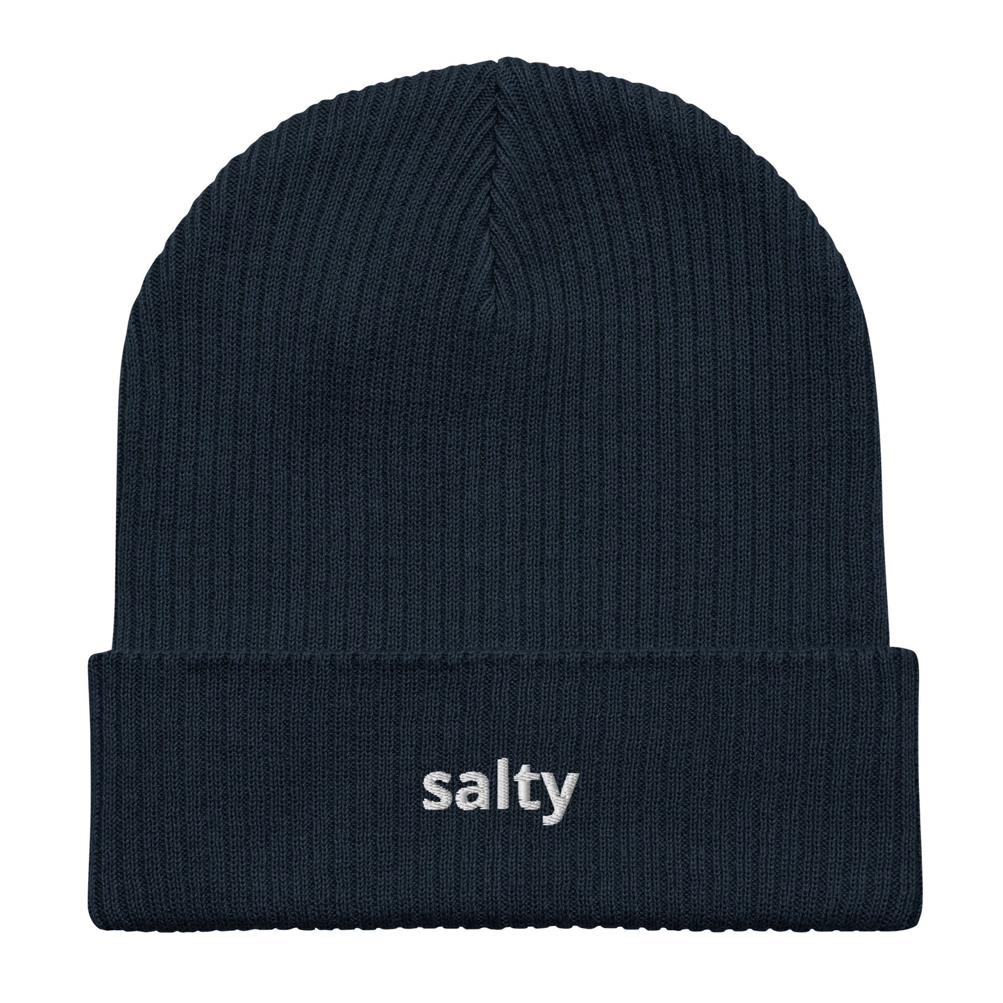 salty organic ribbed beanie