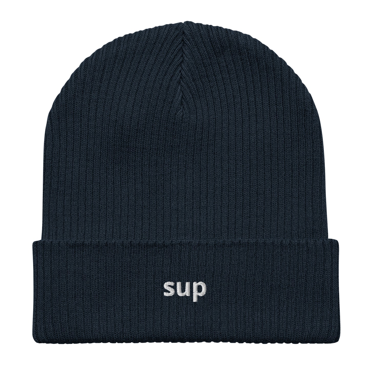 sup organic ribbed beanie