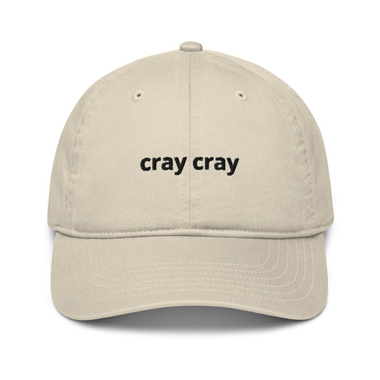 cray cray organic dad hat