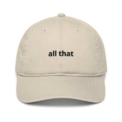 all that organic dad hat