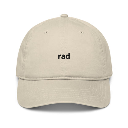 rad organic dad hat