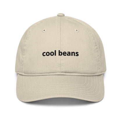 cool beans organic dad hat
