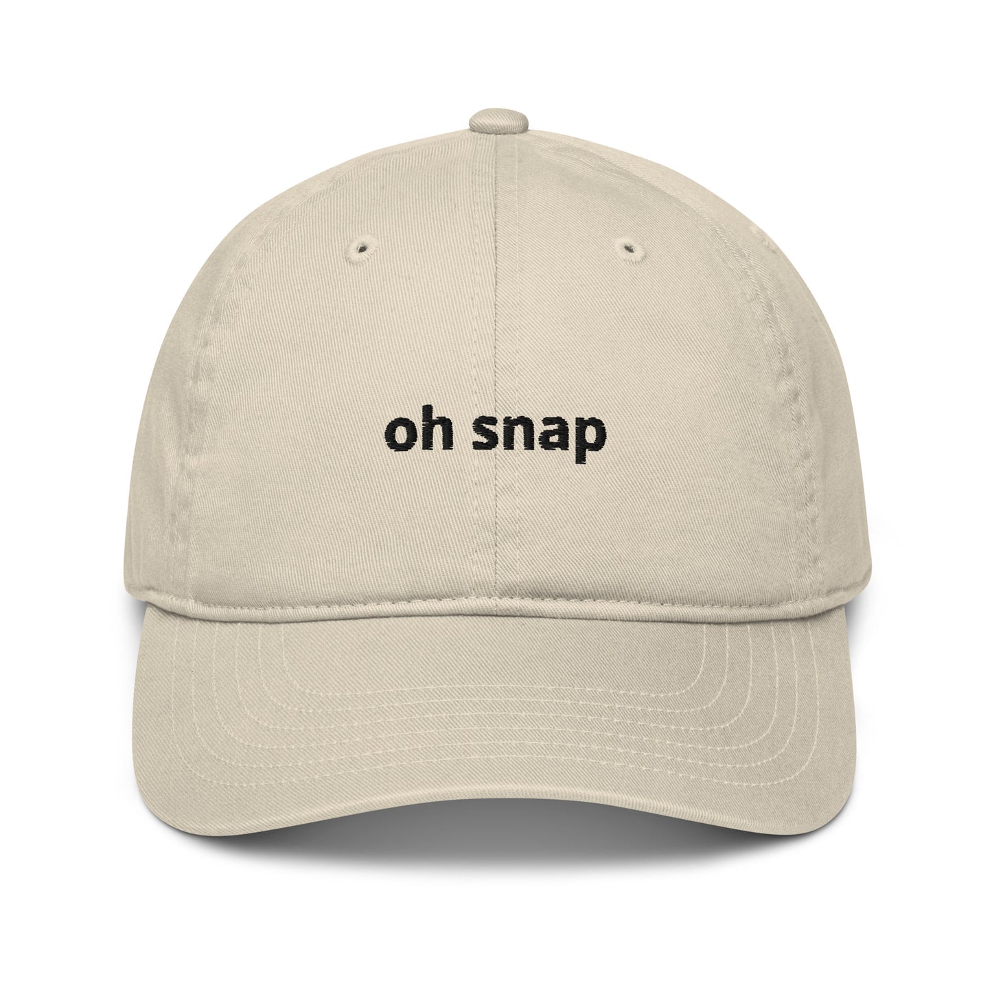 oh snap organic dad hat
