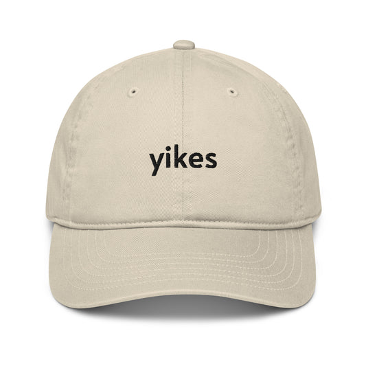 yikes organic dad hat