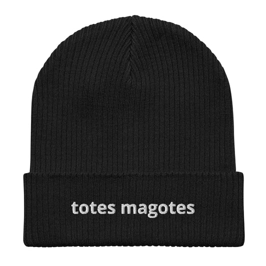 totes magotes organic ribbed beanie