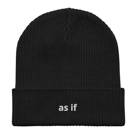 as if organic ribbed beanie