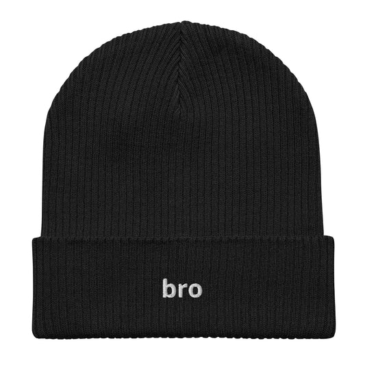 bro organic ribbed beanie