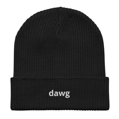dawg organic ribbed beanie
