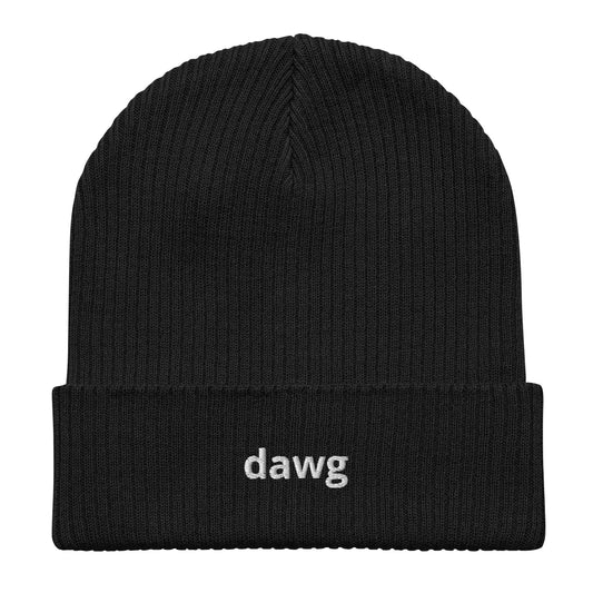 dawg organic ribbed beanie