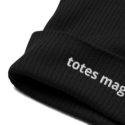 totes magotes organic ribbed beanie