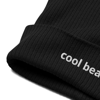 cool beans organic ribbed beanie