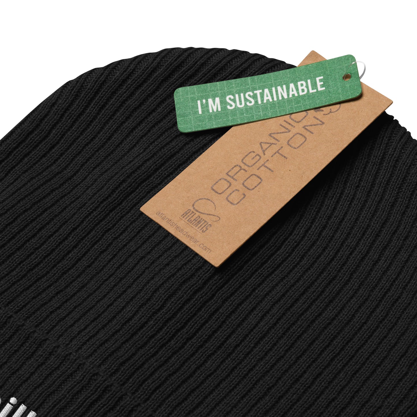 chillax organic ribbed beanie