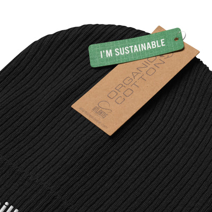 chillax organic ribbed beanie