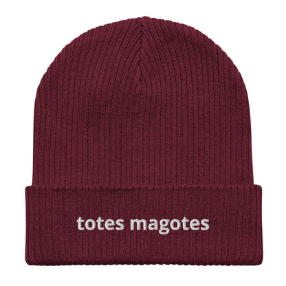 totes magotes organic ribbed beanie