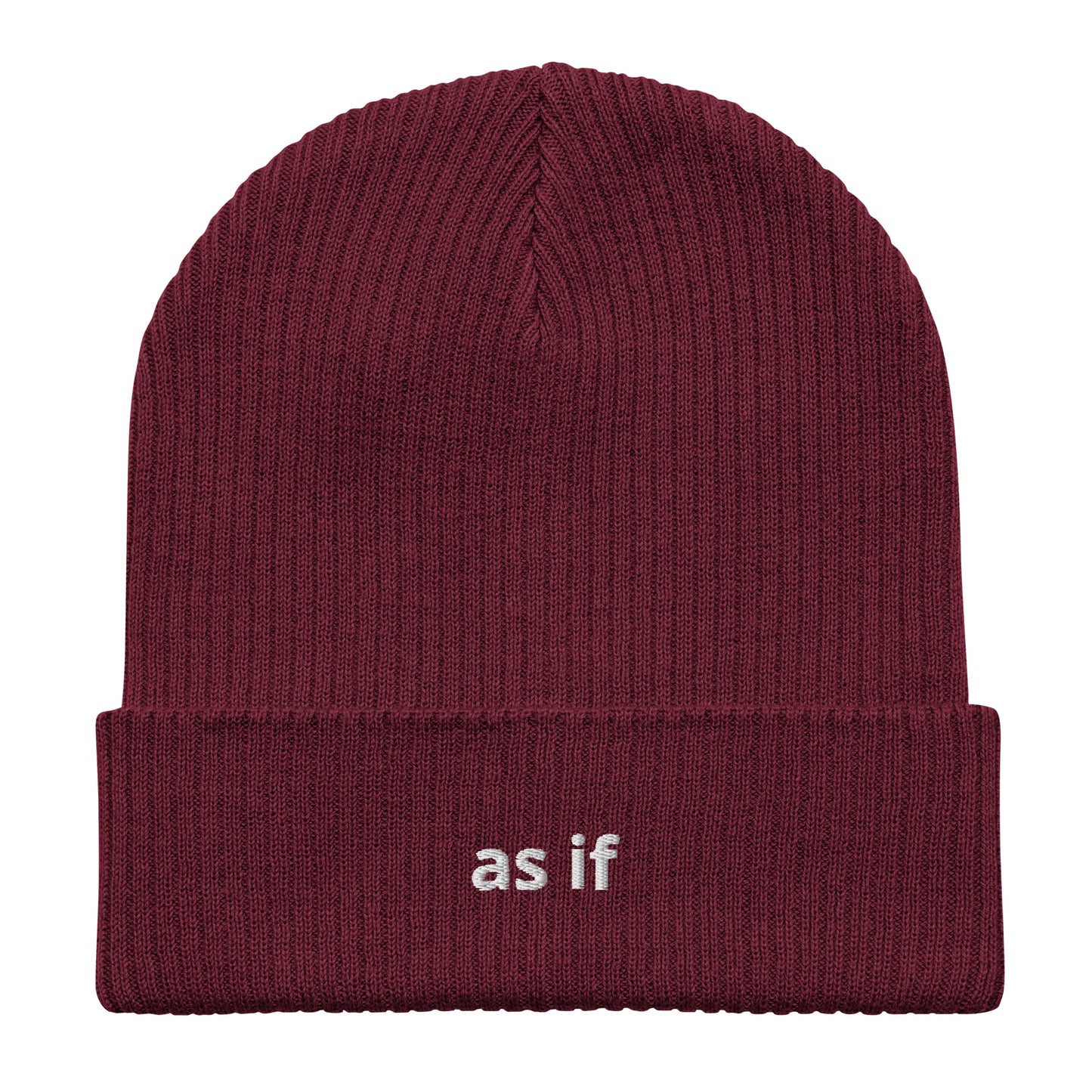 as if organic ribbed beanie
