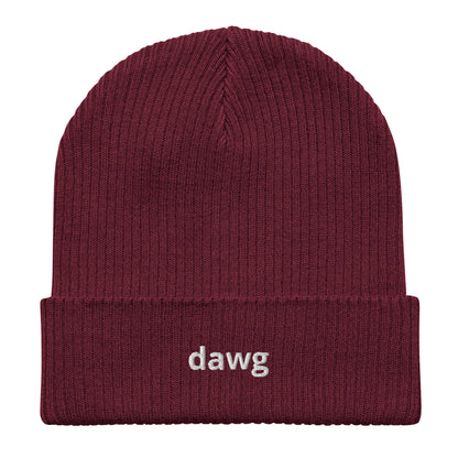 dawg organic ribbed beanie