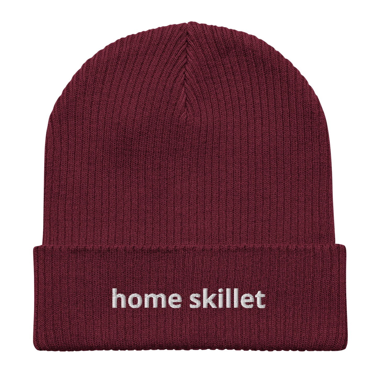home skillet organic ribbed beanie
