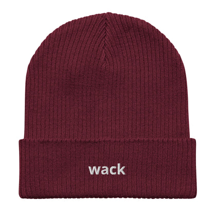 wack organic ribbed beanie