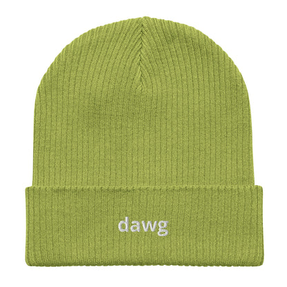 dawg organic ribbed beanie