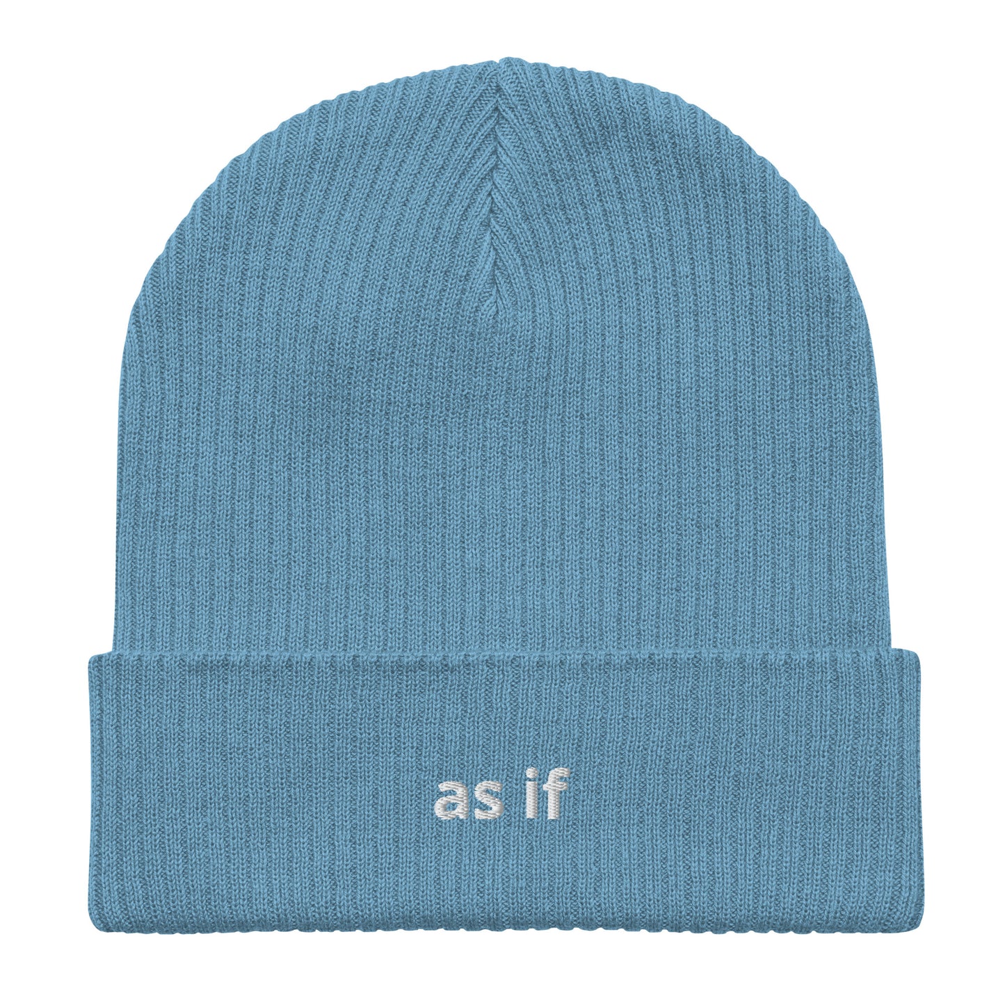 as if organic ribbed beanie