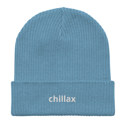 chillax organic ribbed beanie