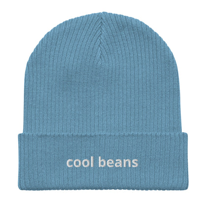 cool beans organic ribbed beanie