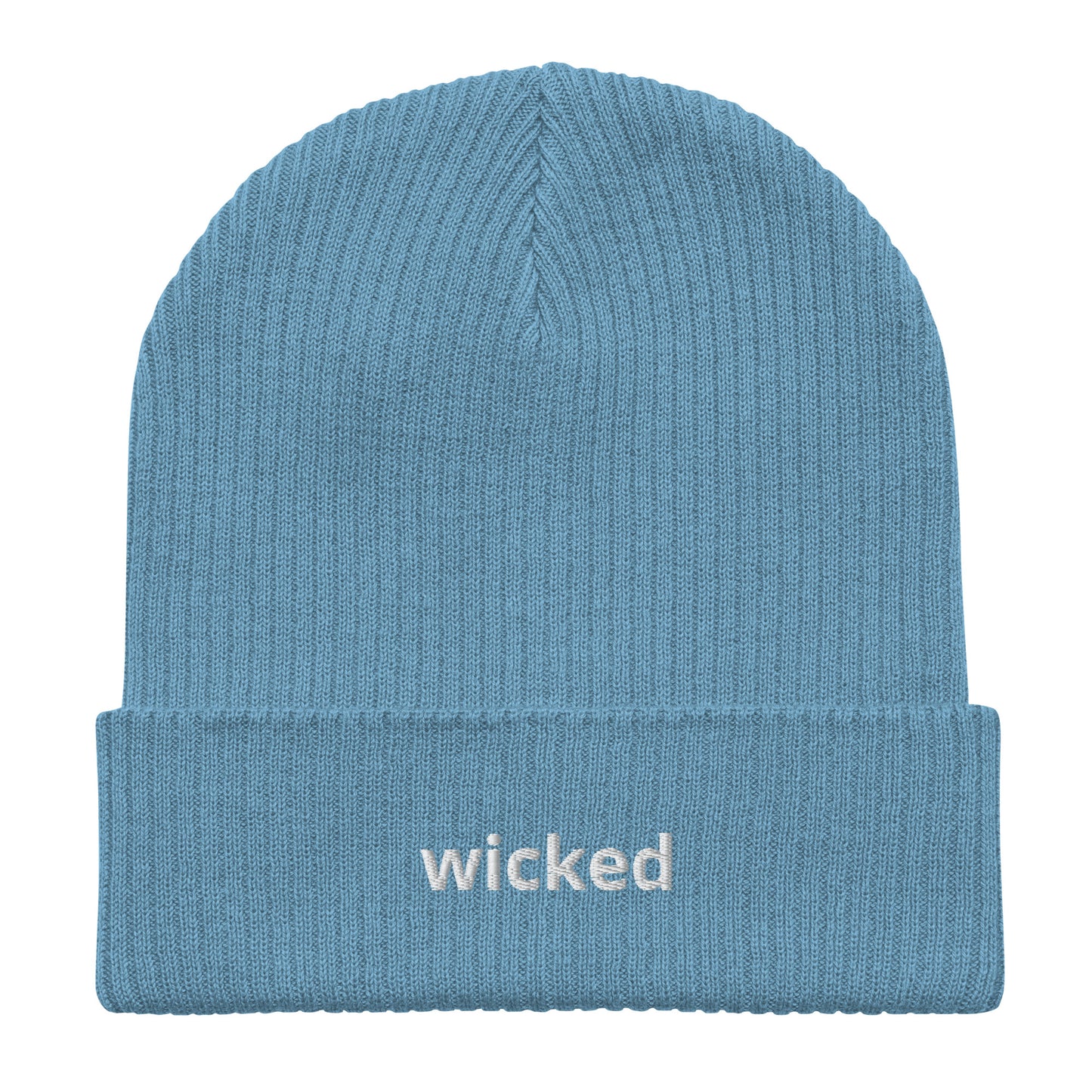wicked organic ribbed beanie