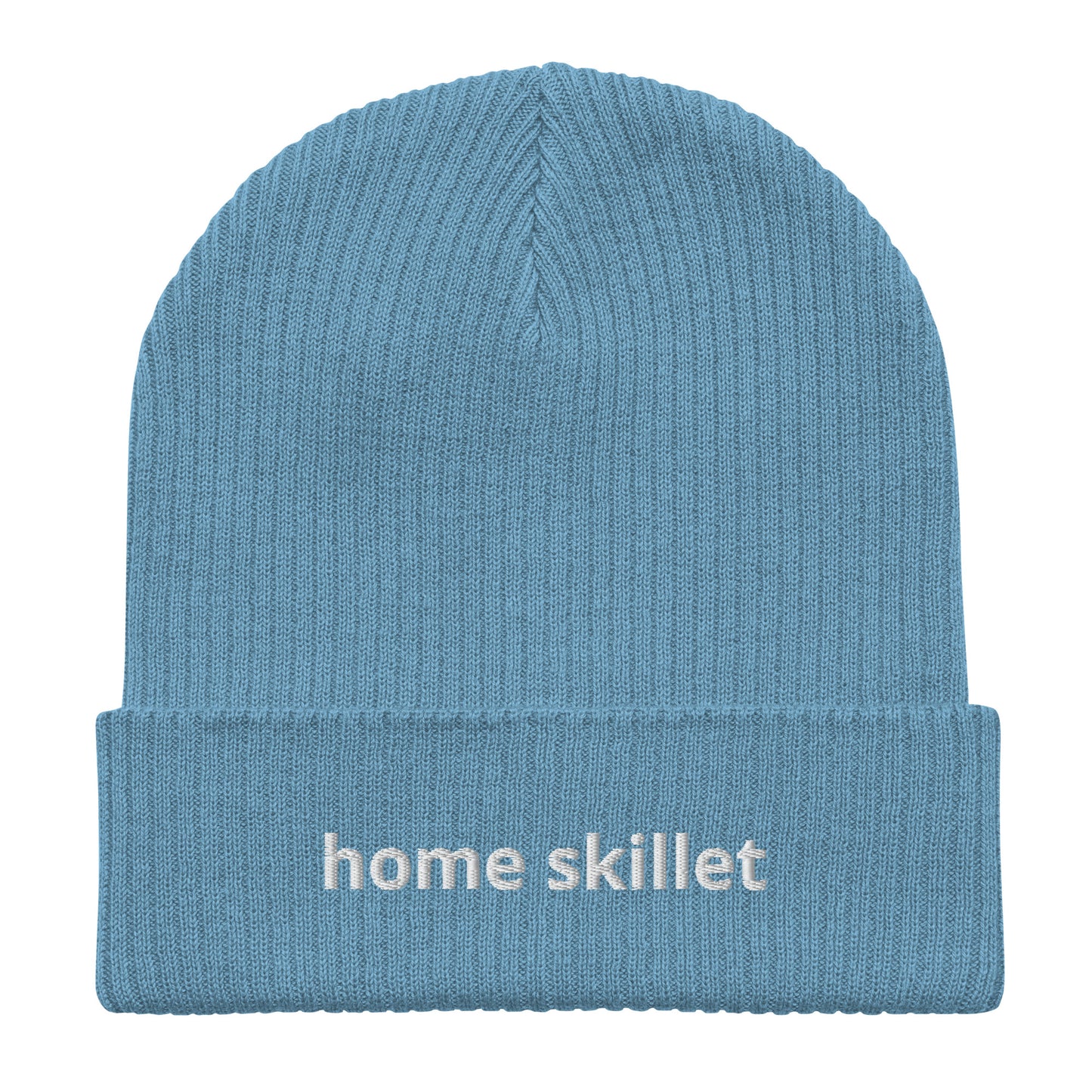 home skillet organic ribbed beanie