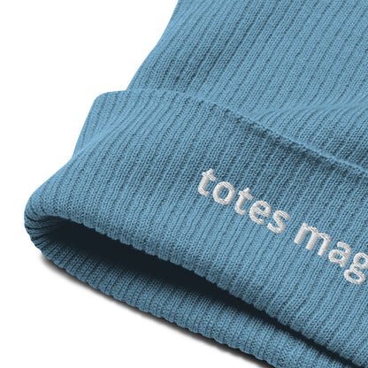 totes magotes organic ribbed beanie
