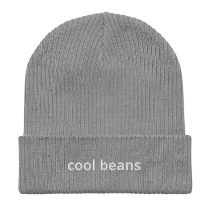 cool beans organic ribbed beanie
