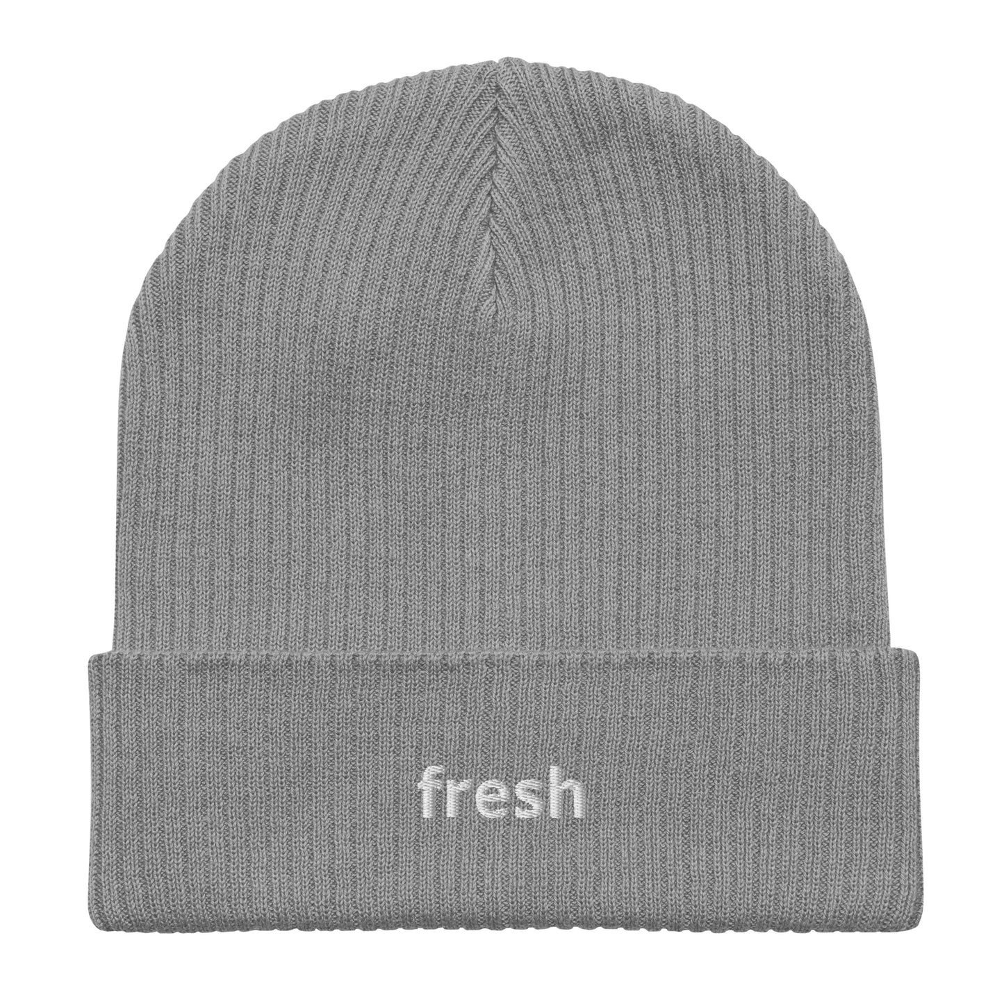 fresh organic ribbed beanie