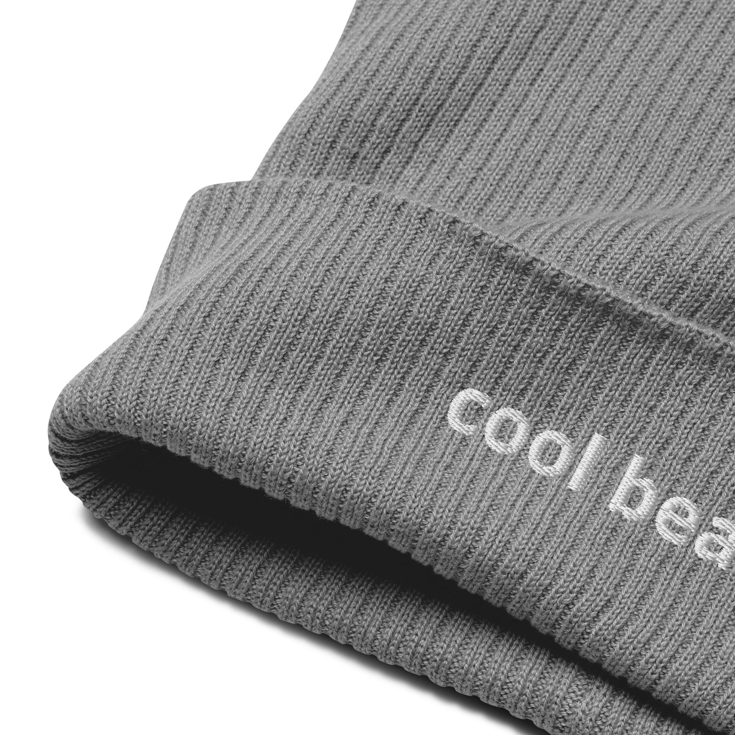 cool beans organic ribbed beanie