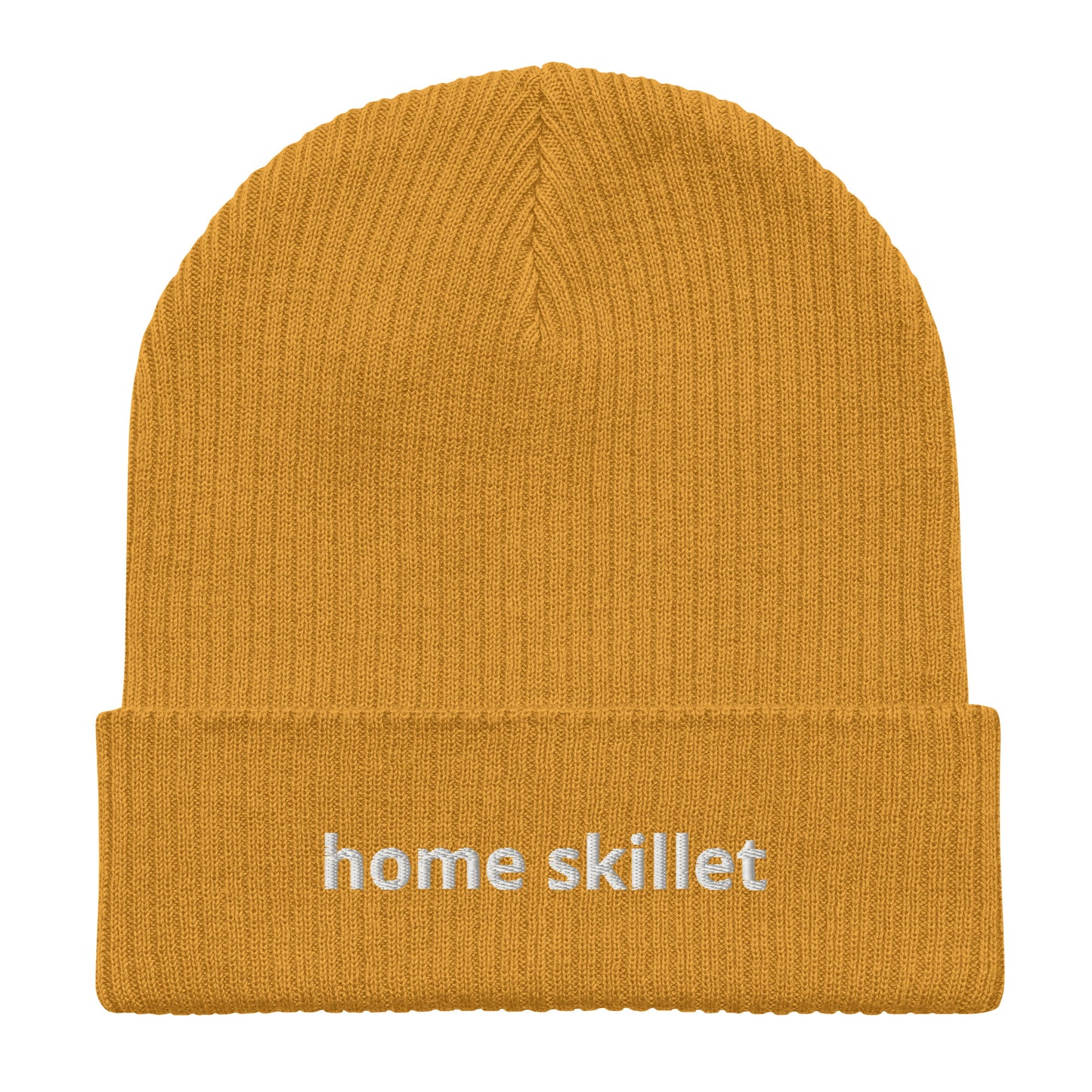 home skillet organic ribbed beanie