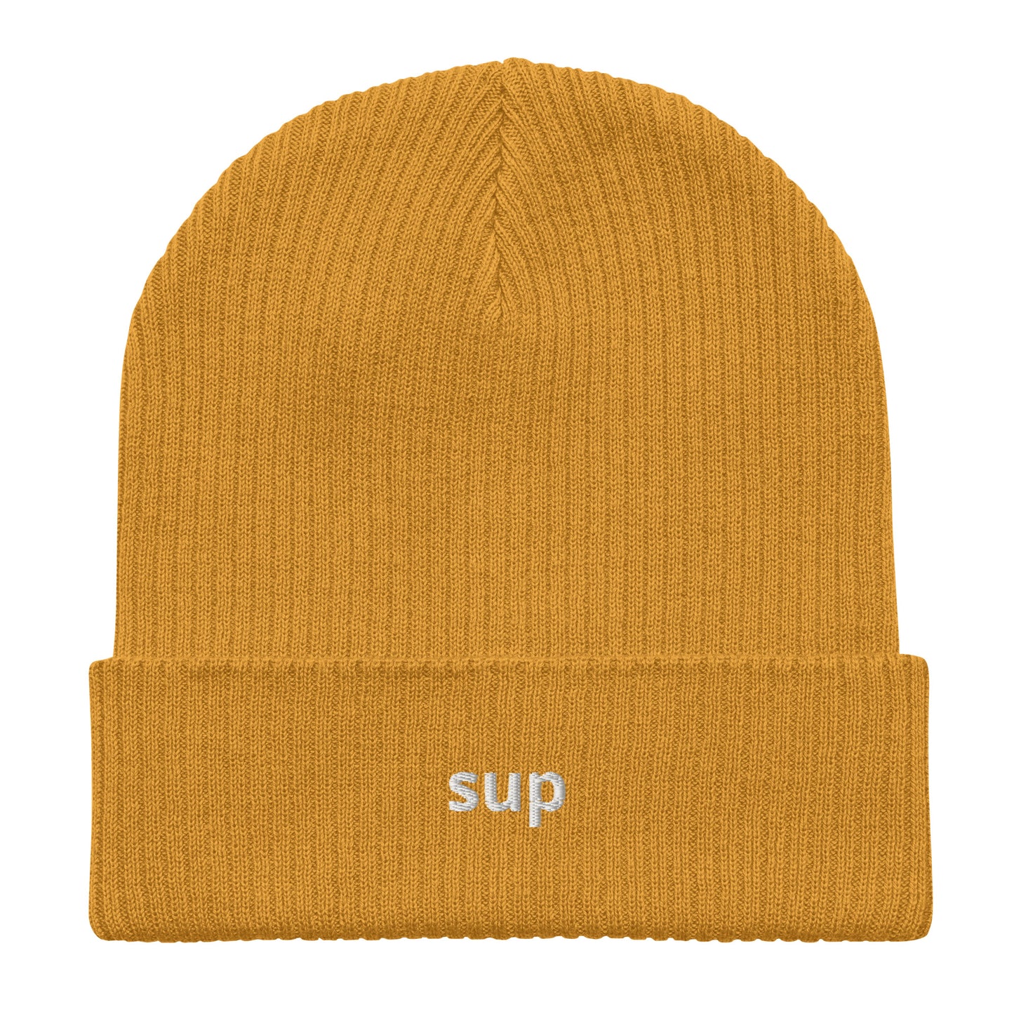 sup organic ribbed beanie
