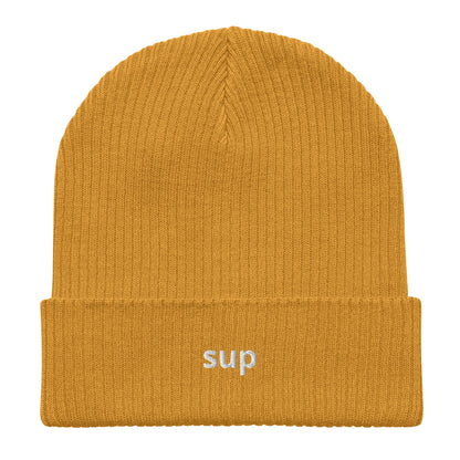 sup organic ribbed beanie