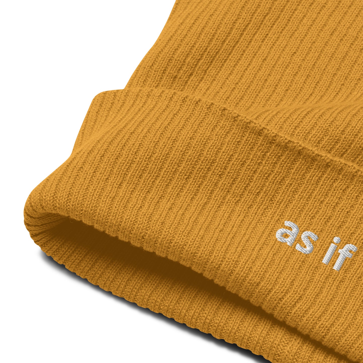 as if organic ribbed beanie