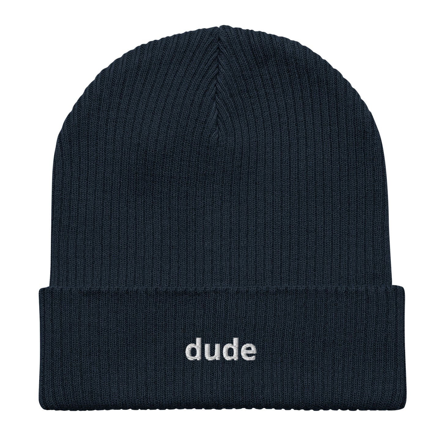 dude organic ribbed beanie