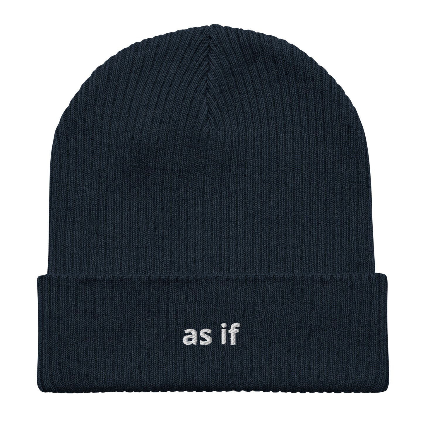 as if organic ribbed beanie