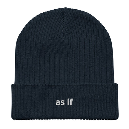 as if organic ribbed beanie